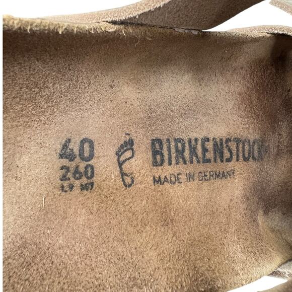 Birkenstock Unisex Franca Tan Leather Slip On Sandal Size 40 M 7 W 9 - Picture 10 of 10